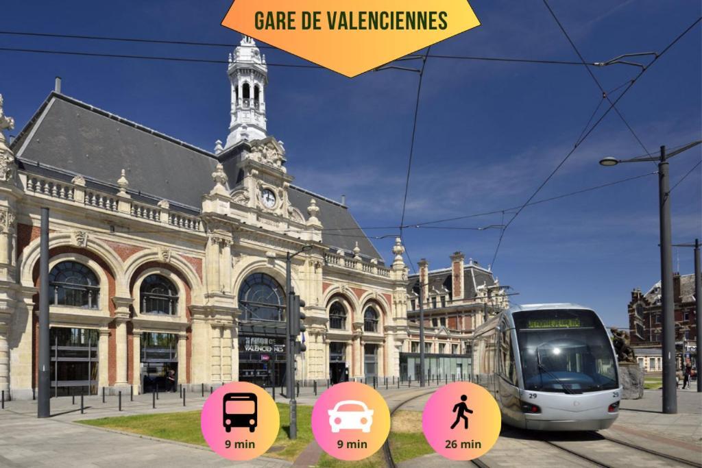 Ideal Pro & Couple - 2 Logements Theme Boho Chic Rdc & Dandy 1Er Etage - Quartier Calme - Jardin - Wifi Hd - Smart Tv - Parking Gratuit - Proche Centre & Transports - Ask Home Валансьєнн Екстер'єр фото