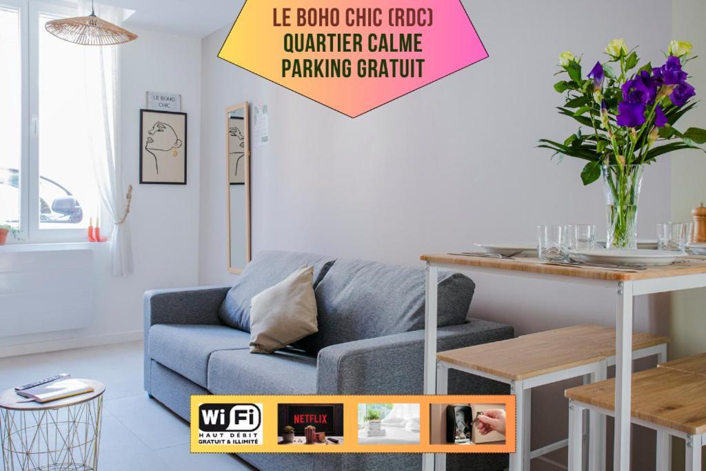 Ideal Pro & Couple - 2 Logements Theme Boho Chic Rdc & Dandy 1Er Etage - Quartier Calme - Jardin - Wifi Hd - Smart Tv - Parking Gratuit - Proche Centre & Transports - Ask Home Валансьєнн Екстер'єр фото