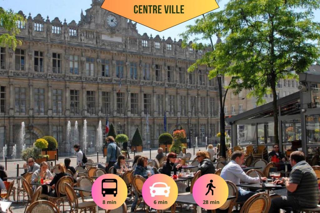 Ideal Pro & Couple - 2 Logements Theme Boho Chic Rdc & Dandy 1Er Etage - Quartier Calme - Jardin - Wifi Hd - Smart Tv - Parking Gratuit - Proche Centre & Transports - Ask Home Валансьєнн Екстер'єр фото