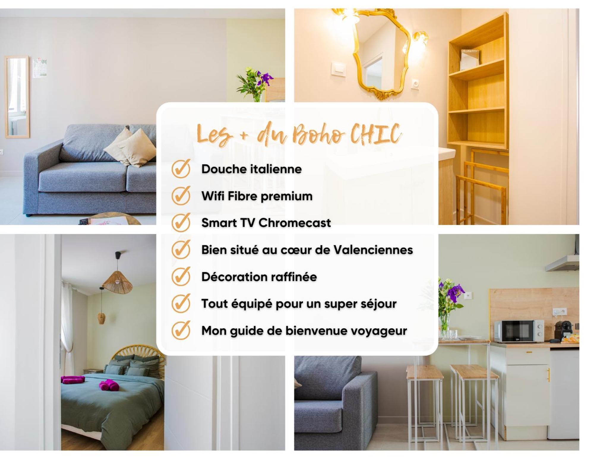 Ideal Pro & Couple - 2 Logements Theme Boho Chic Rdc & Dandy 1Er Etage - Quartier Calme - Jardin - Wifi Hd - Smart Tv - Parking Gratuit - Proche Centre & Transports - Ask Home Валансьєнн Екстер'єр фото